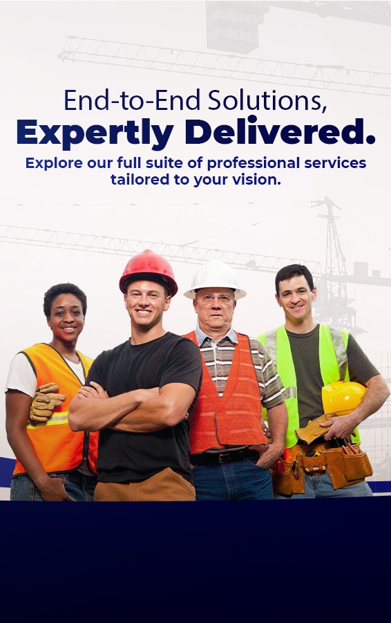 Picture of suited construction workers